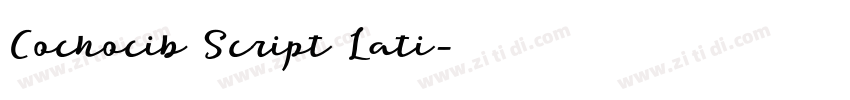 Cochocib Script Lati字体转换